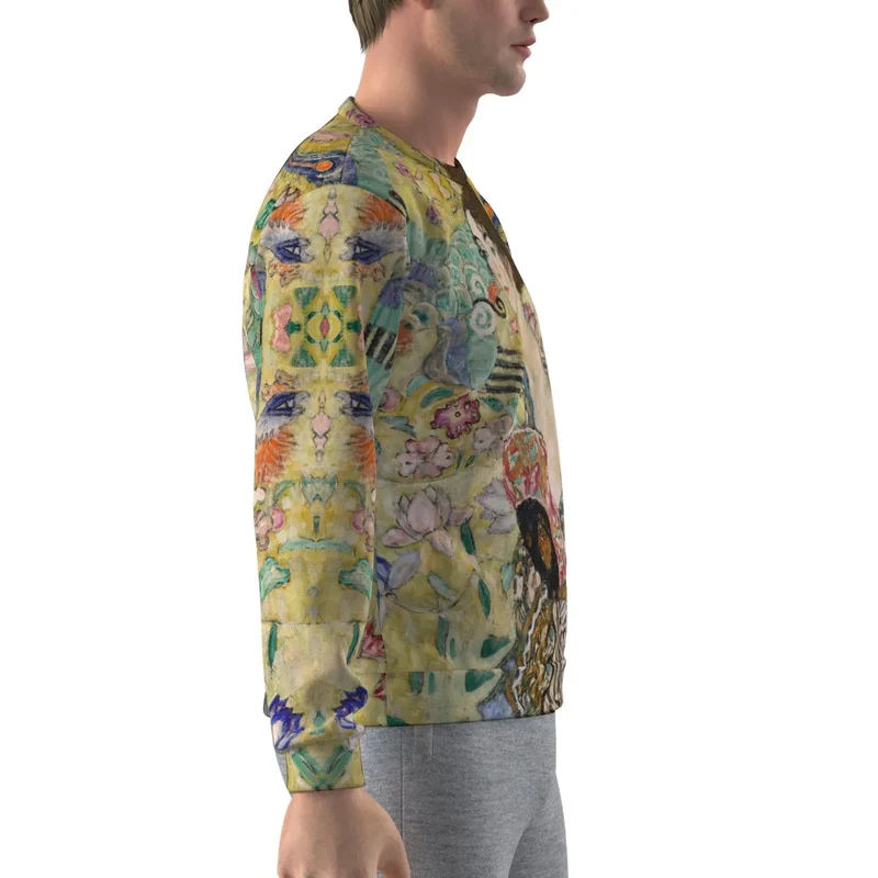 Gustav Klimt's Lady with Fan Painting Art Sweatshirt