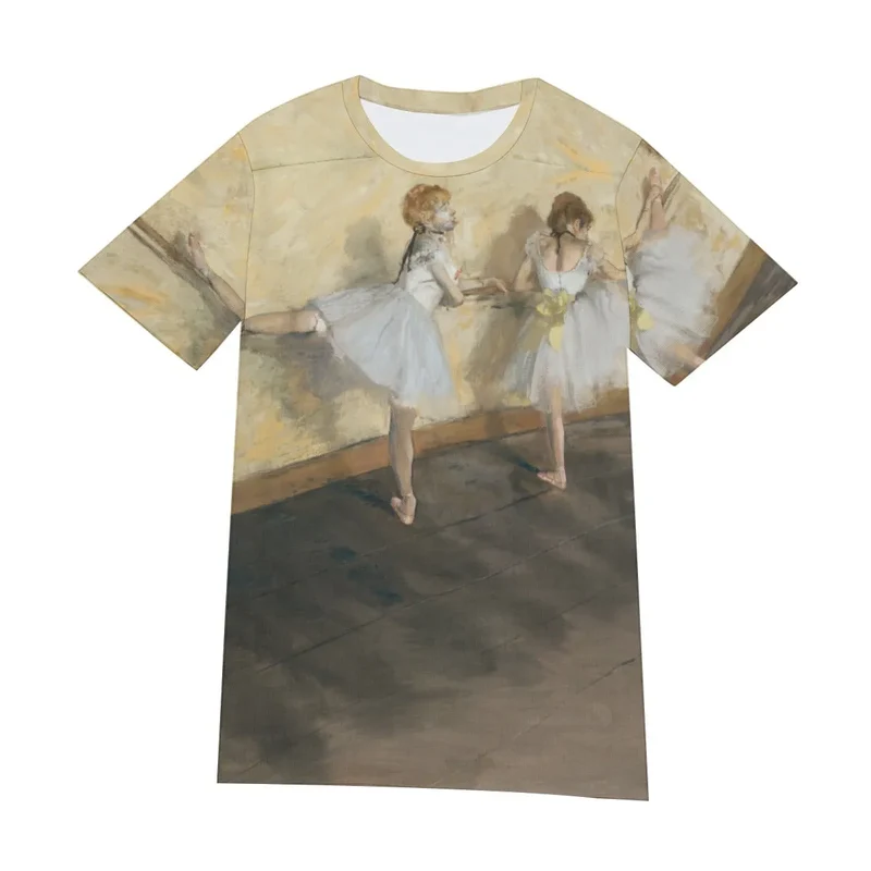 Dancers Practicing at the Barre by Edgar Degas T-Shirt