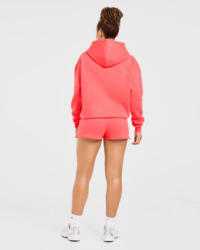 Varsity 2.0 Oversized Hoodie - Summer Coral