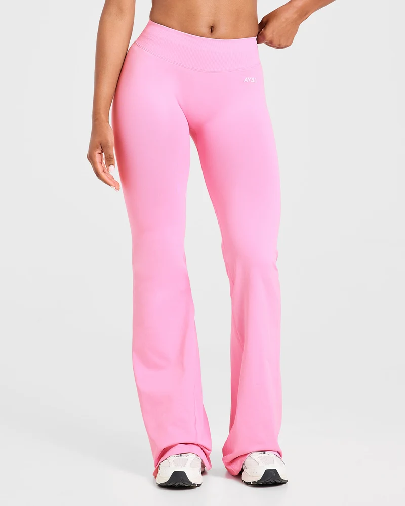 Enhance Seamless Flared Leggings - Sugar Rose