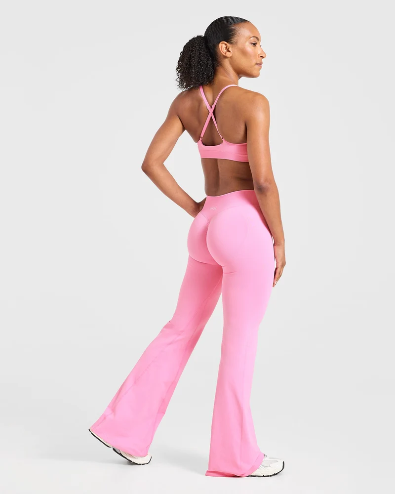 Enhance Seamless Flared Leggings - Sugar Rose