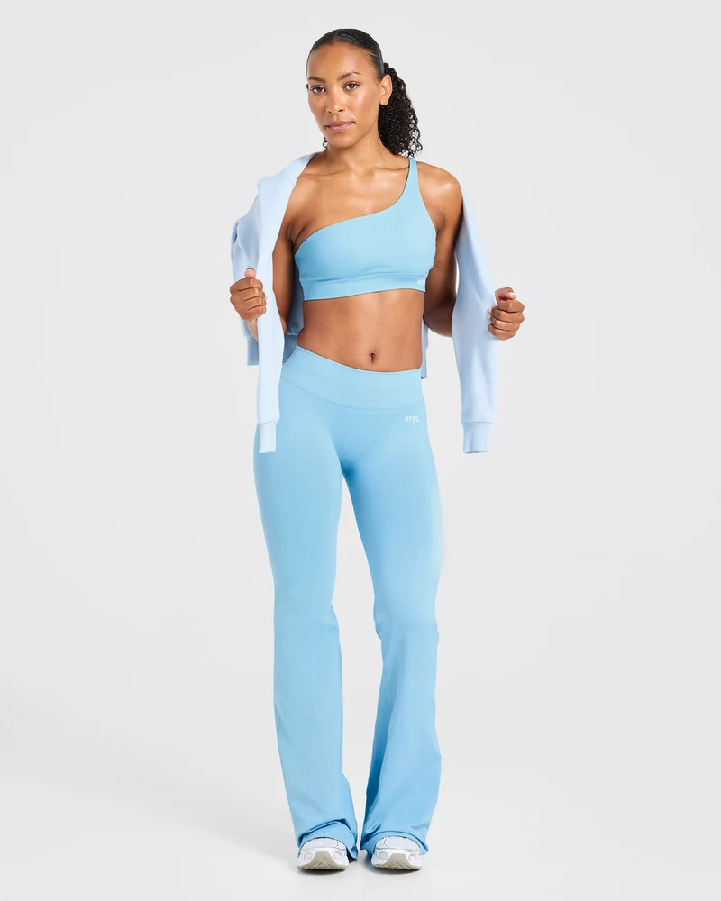 Enhance Seamless Flared Leggings - Powder Bleu