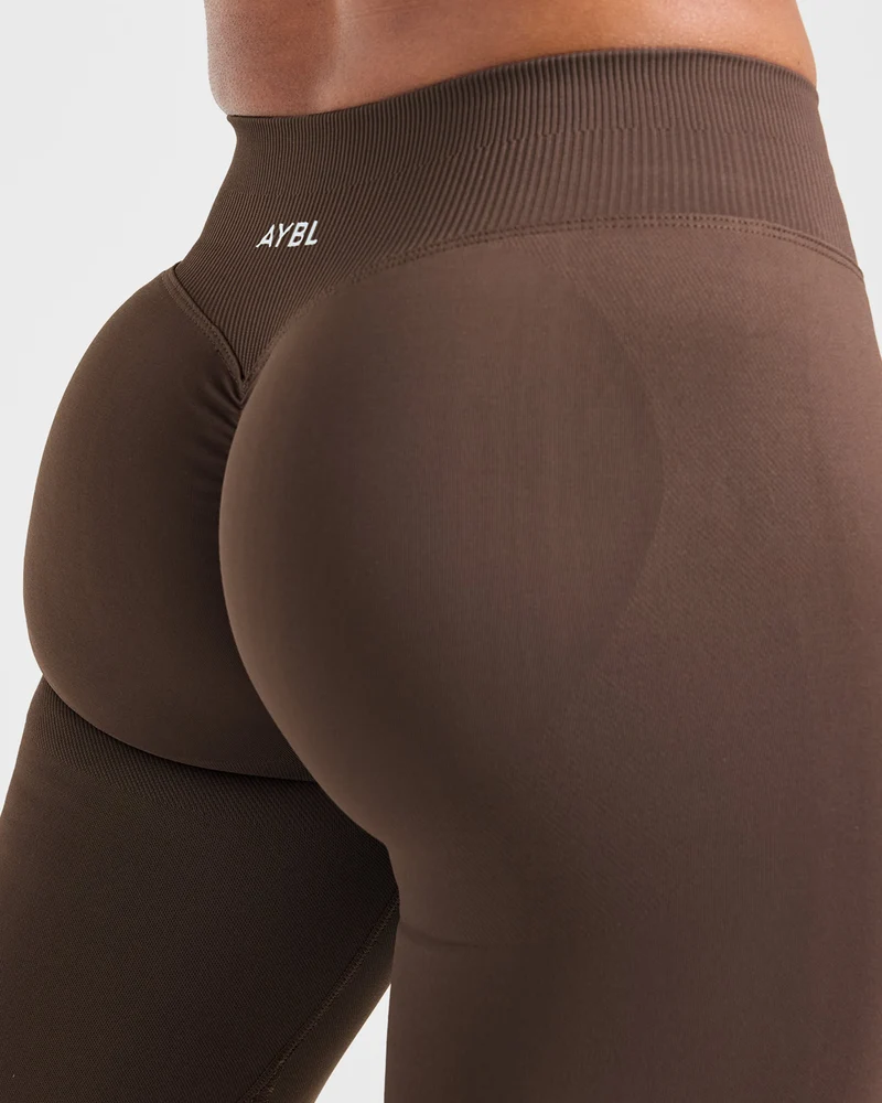 Enhance Seamless Flared Leggings - Marron