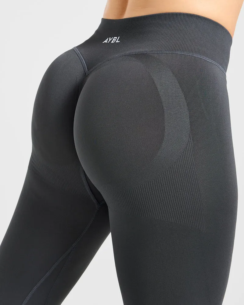 Adapt Seamless Flared Leggings - Dark Charcoal