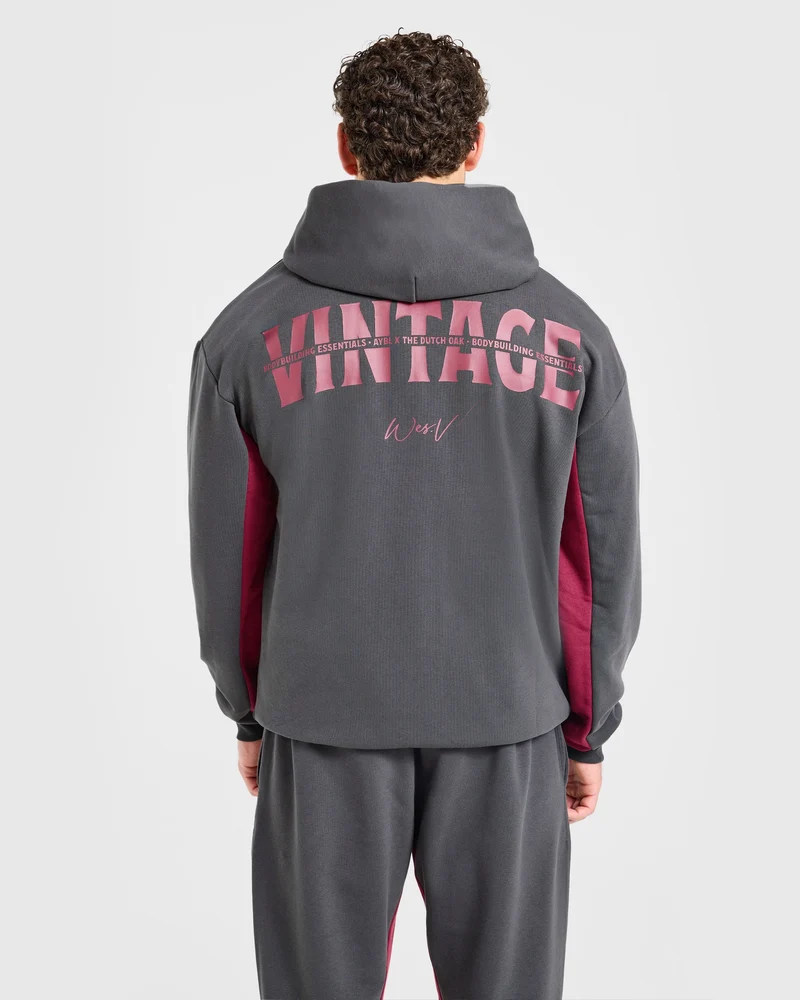 Wesley Vissers x Oversized Zip Up Hoodie - Charcoal