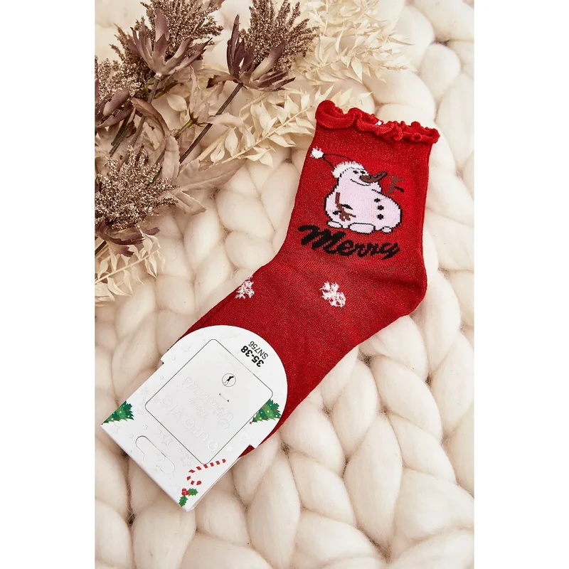 Chaussettes paillettes Noël dames coton cadeau accessoire festif élégant