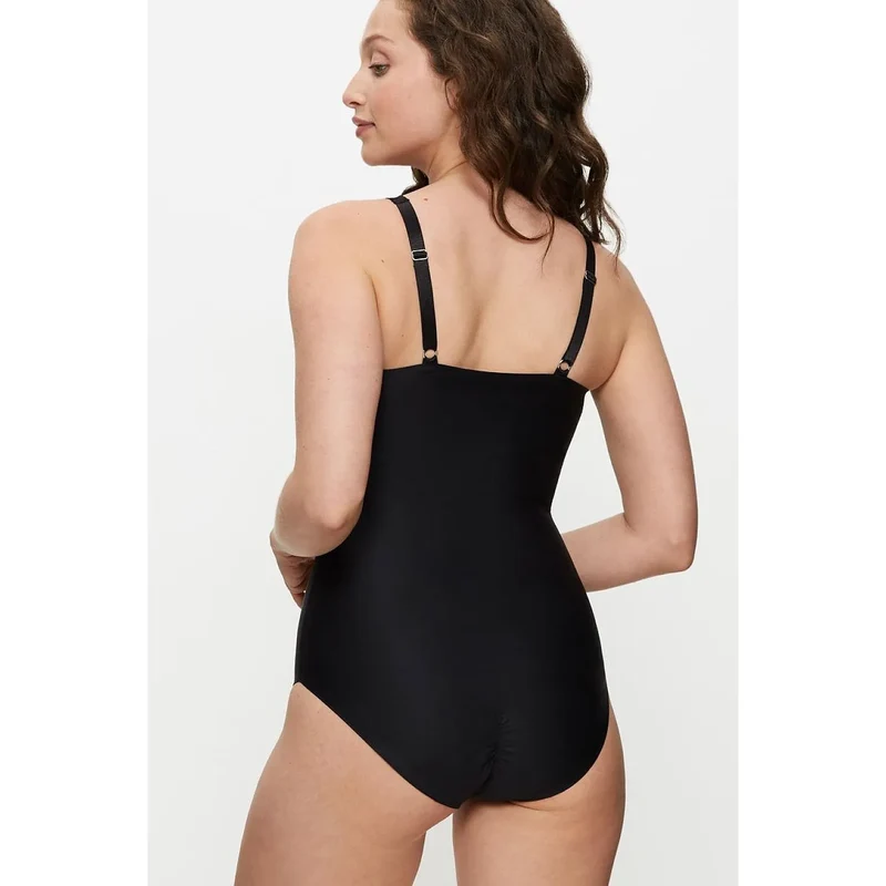 Body modelant noir sans armature soutien-gorge intégré minimiseur confort femmes Triumph