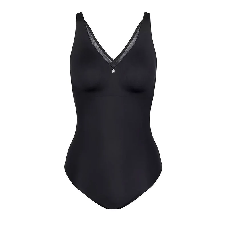 Body modelant noir sans armature soutien-gorge intégré minimiseur confort femmes Triumph