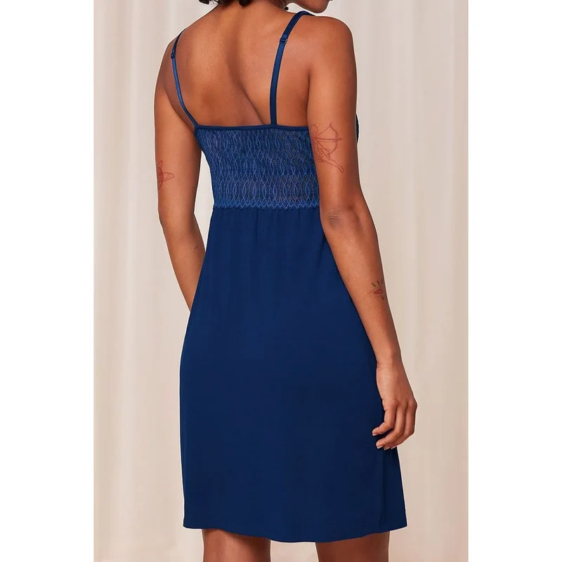 Chemise de nuit confortable Lenzing TENCEL réglable élégante femmes