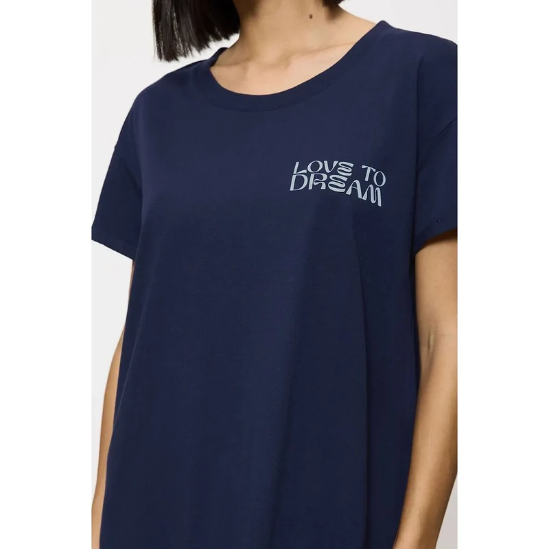 Chemise de nuit femme manches courtes coton confort élégant NIGHTDRESSES 10221117-6047