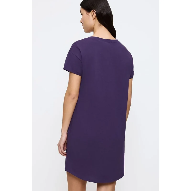 Chemise nuit femme confort coton manches courtes style moderne élégant