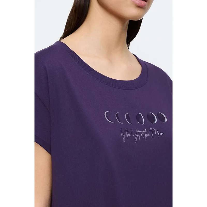 Chemise nuit femme confort coton manches courtes style moderne élégant