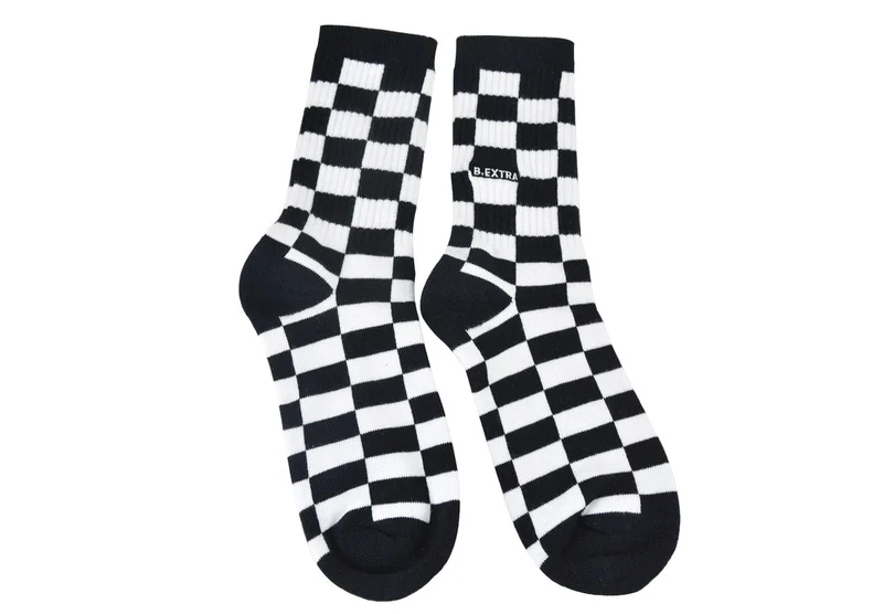 Classic Socks - Checkered Black