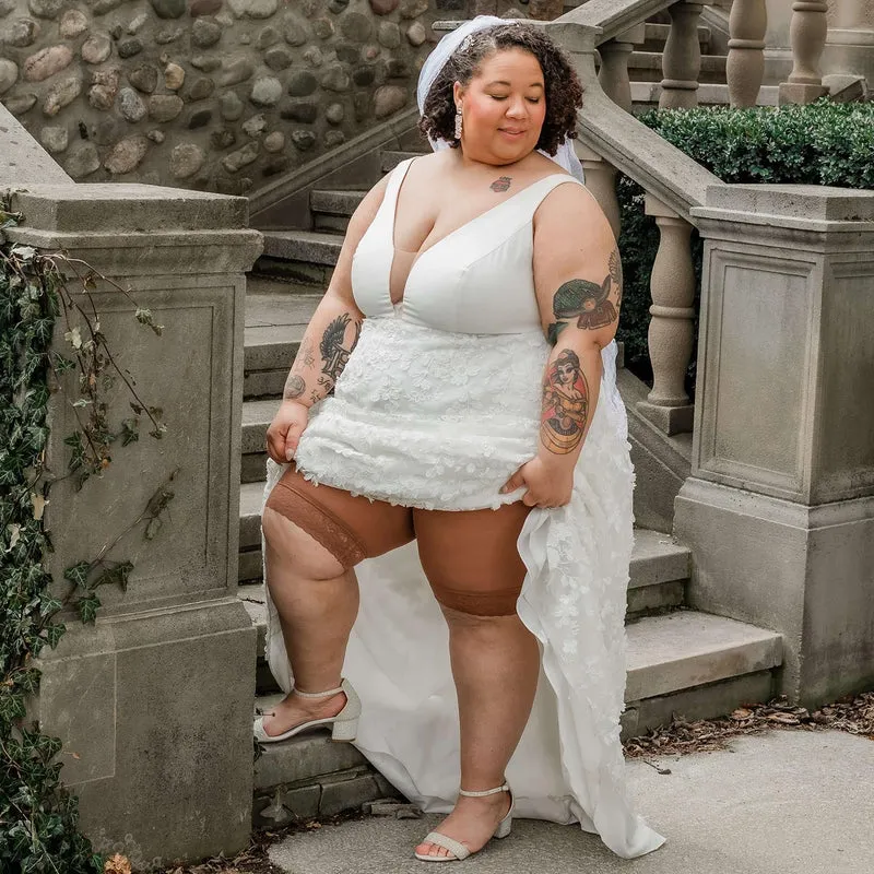 Stay Cool Chub Rub Shorts - Lace Opulent