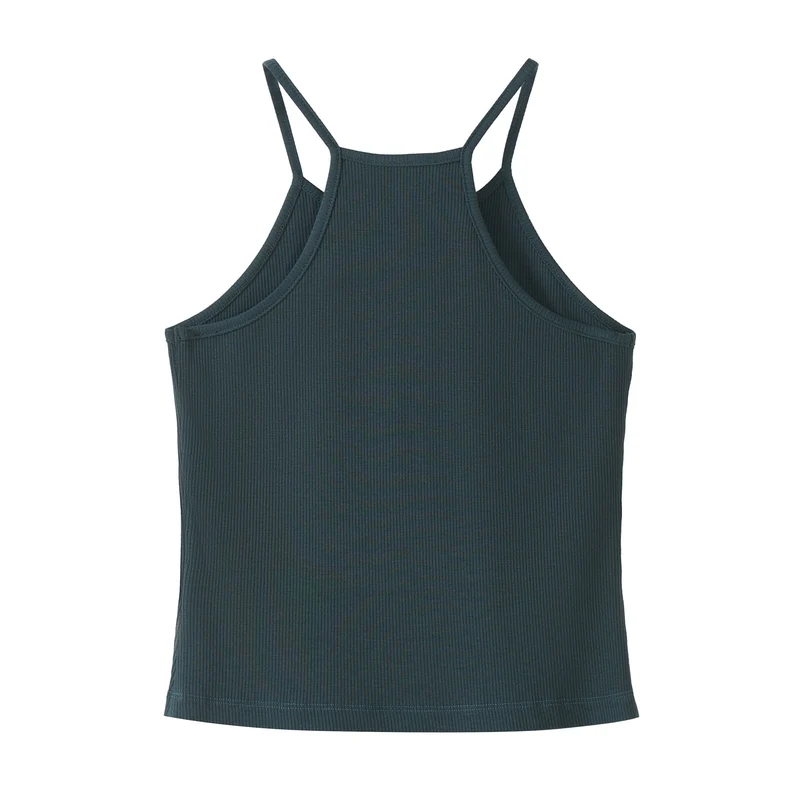 Ribbed Crop Top - Enchanted Green