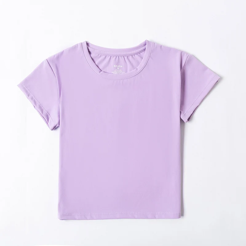 Noa Cropped Tee - Frosted Orchid