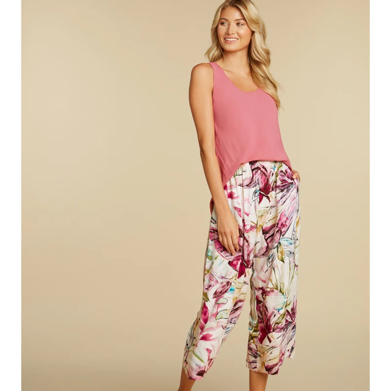 Pantalon large court - Wind Palm
