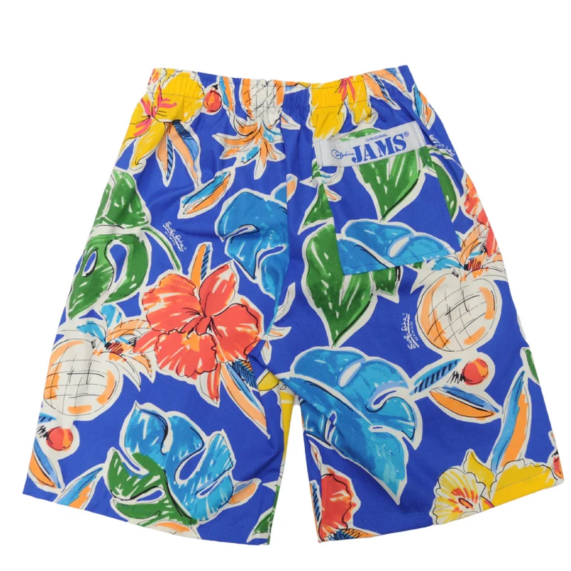 Super Jams Homme Ananas Hibiscus Bleu