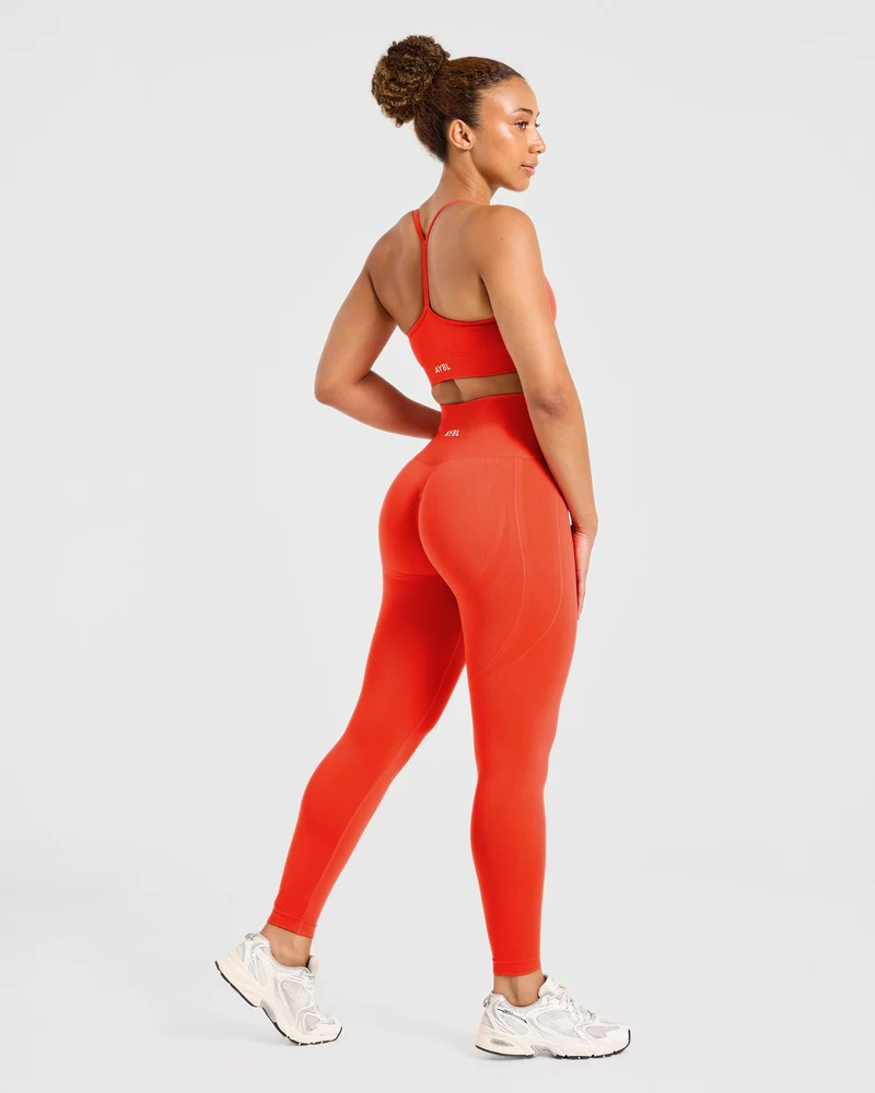 Empower Seamless Sports Bra - Hot Orange