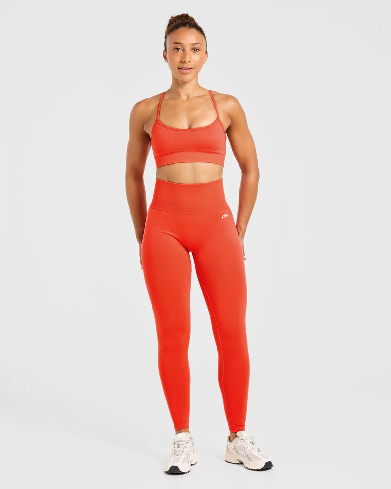 Empower Seamless Sports Bra - Hot Orange
