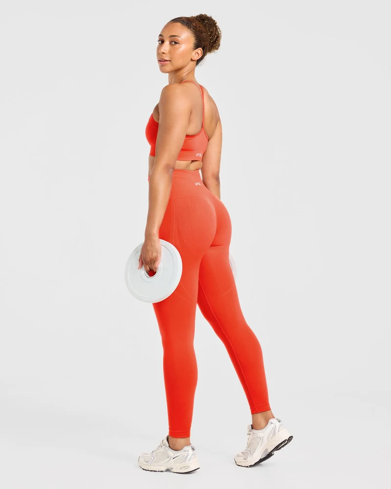 Empower Seamless Leggings - Hot Orange