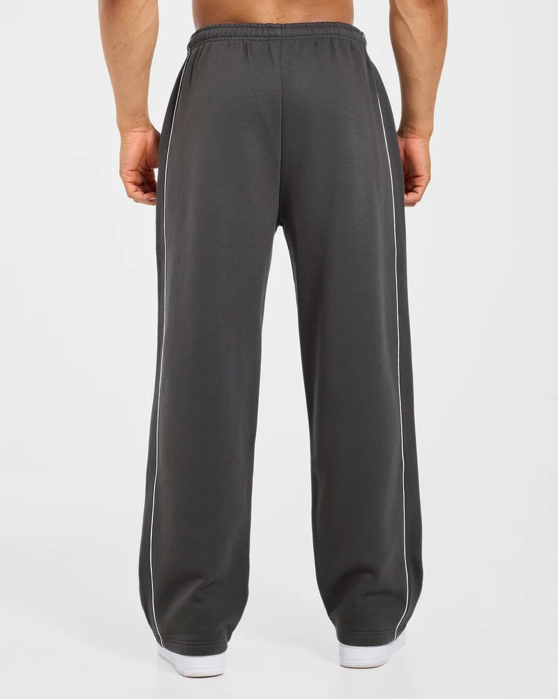 Restore Oversized Straight Leg Joggers - Charcoal