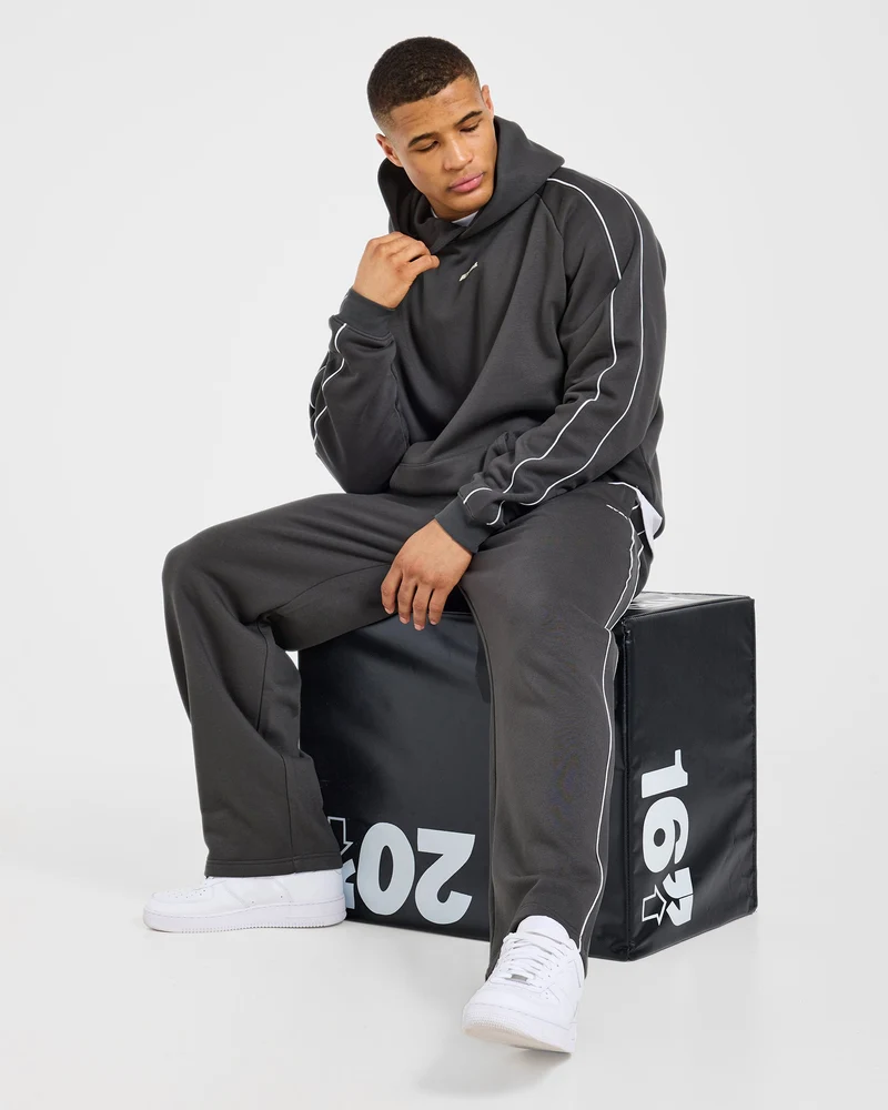 Restore Oversized Straight Leg Joggers - Charcoal