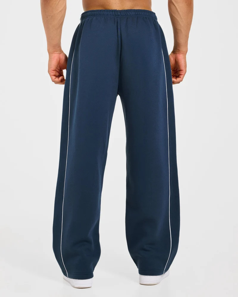 Restore Oversized Straight Leg Joggers - Navy Blue