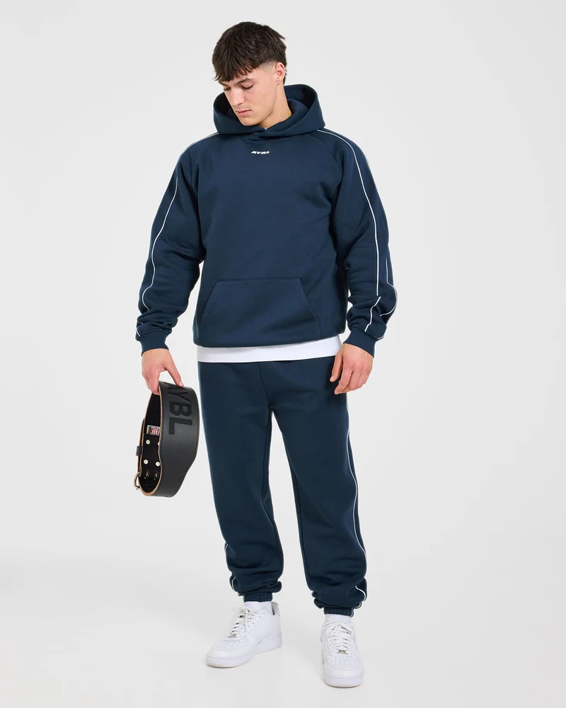 Restore Oversized Hoodie - Navy Blue