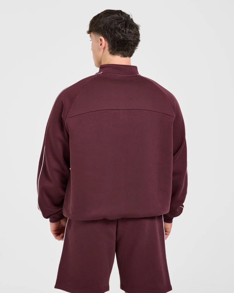 Restore Oversized 1/4 Zip Pullover - Dusty Plum