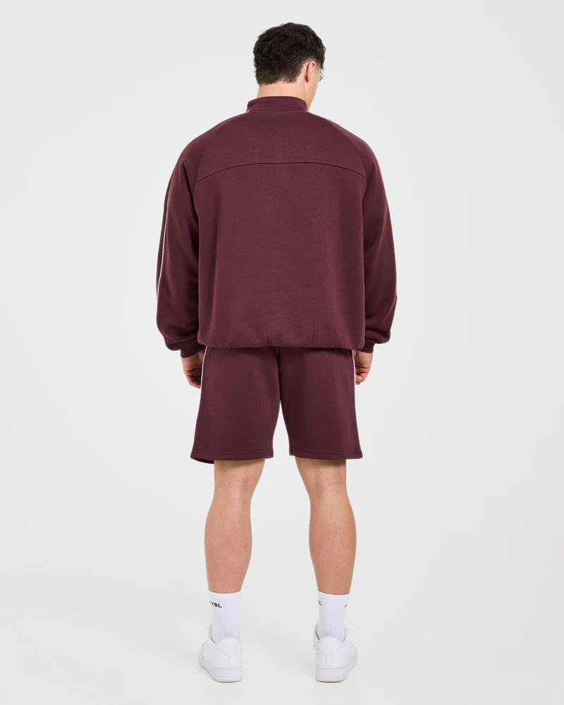 Restore Oversized 1/4 Zip Pullover - Dusty Plum