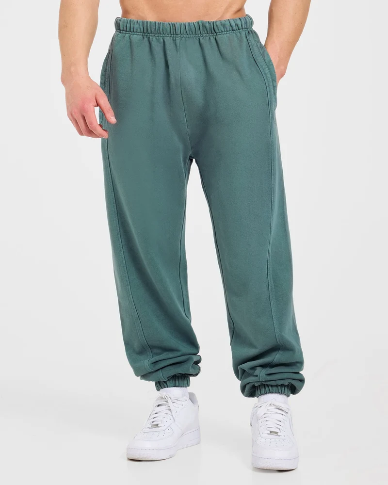 Lift Club Distressed Joggers - Washed Teal
