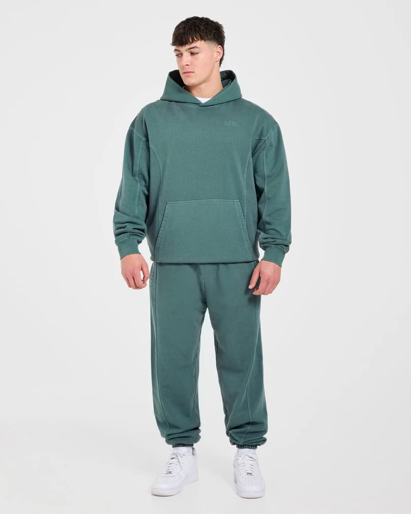 Lift Club Distressed Joggers - Washed Teal