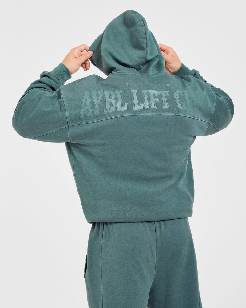 Lift Club Distressed Joggers - Washed Teal