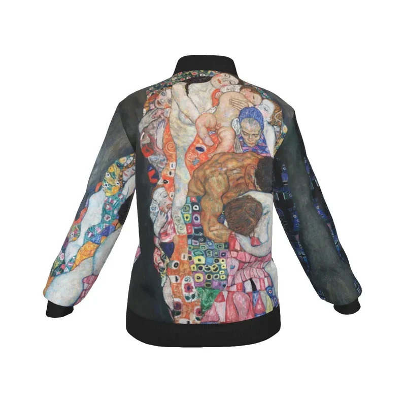 Death and Life by Gustav Klimt Women's Bomber Jacket