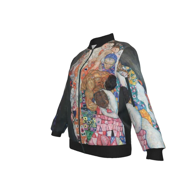 Death and Life by Gustav Klimt Women's Bomber Jacket