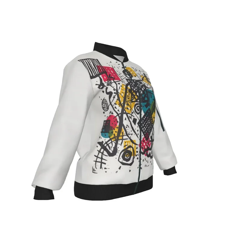 Small Worlds V Wassily Kandinsky Women's Bomber Jacket