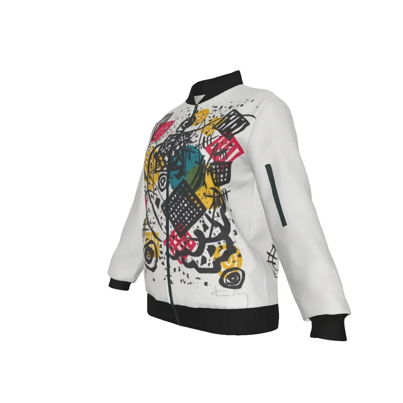 Small Worlds V Wassily Kandinsky Women's Bomber Jacket