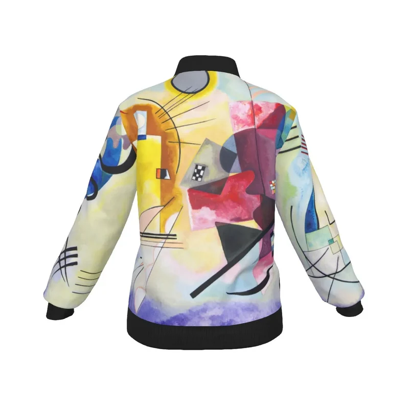 Yellow-Red-Blue Wassily Kandinsky Art Women's Bomber Jacket