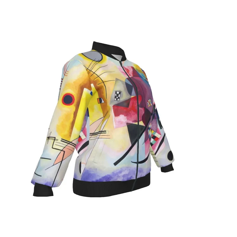 Yellow-Red-Blue Wassily Kandinsky Art Women's Bomber Jacket