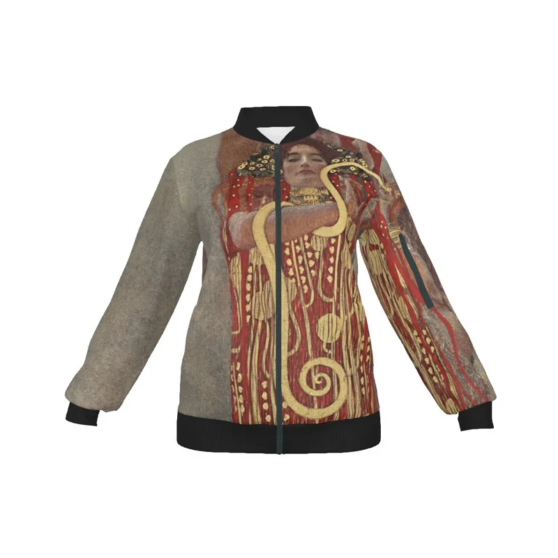 Gustav Klimt's Hygieia Art Women's Bomber Jacket