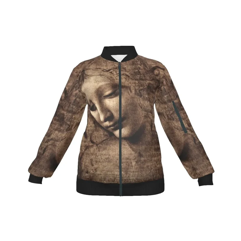 Leonardo da Vinci's La Scapigliata Women's Bomber Jacket