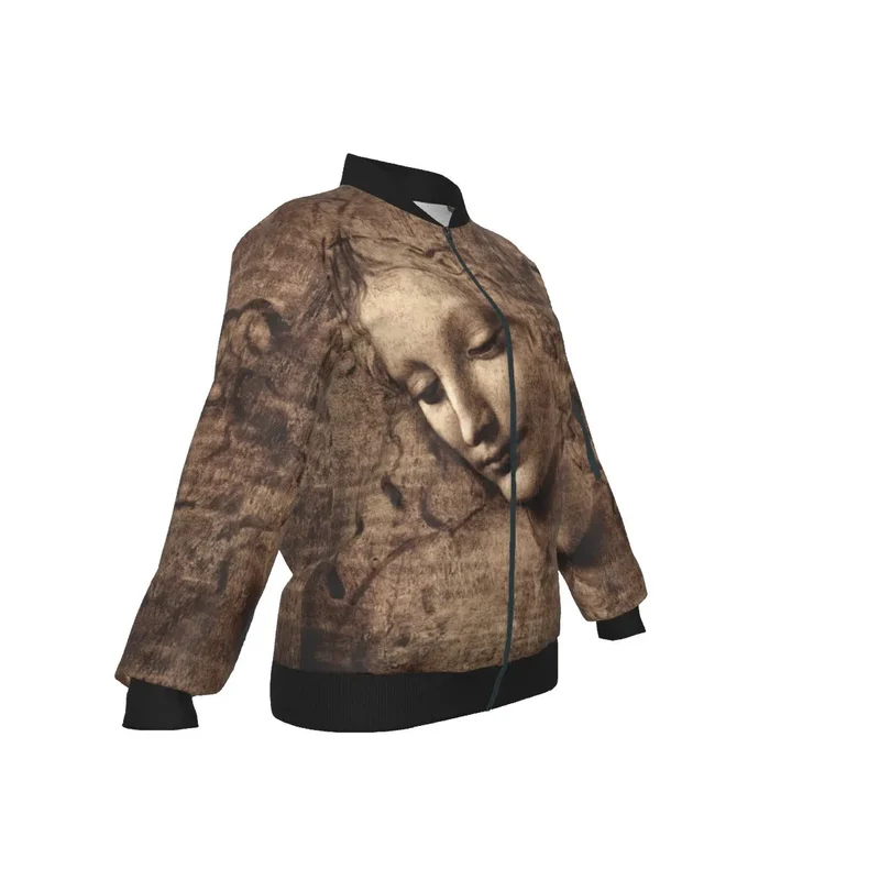 Leonardo da Vinci's La Scapigliata Women's Bomber Jacket