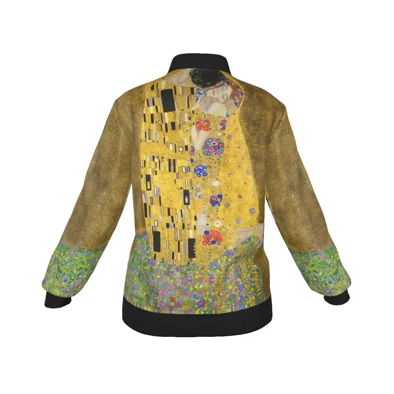 The Kiss by Gustav Klimt Art Women's Bomber Jacket