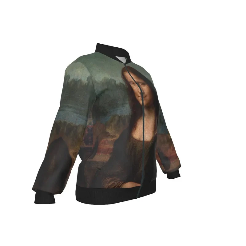 The Mona Lisa by Leonardo da Vinci Women's Bomber Jacket