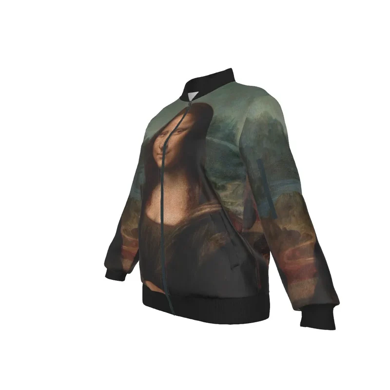 The Mona Lisa by Leonardo da Vinci Women's Bomber Jacket