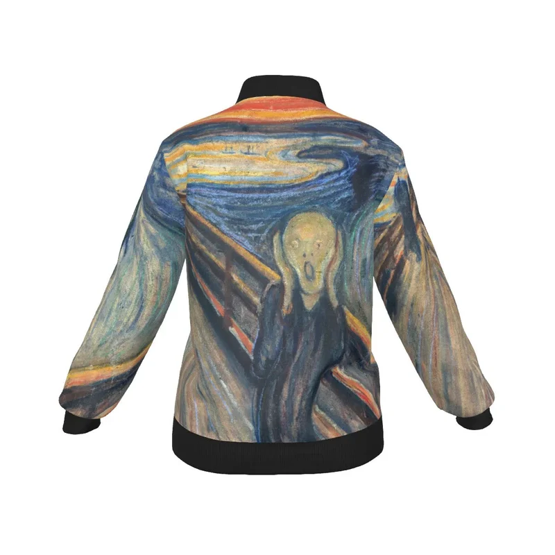 The Scream by Edvard Munch Art Women's Bomber Jacket
