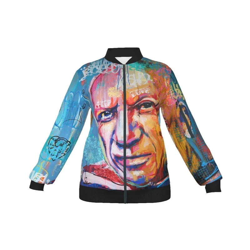 Pablo Piccaso Famous Pop Art Surrealism Women's Bomber Jacket
