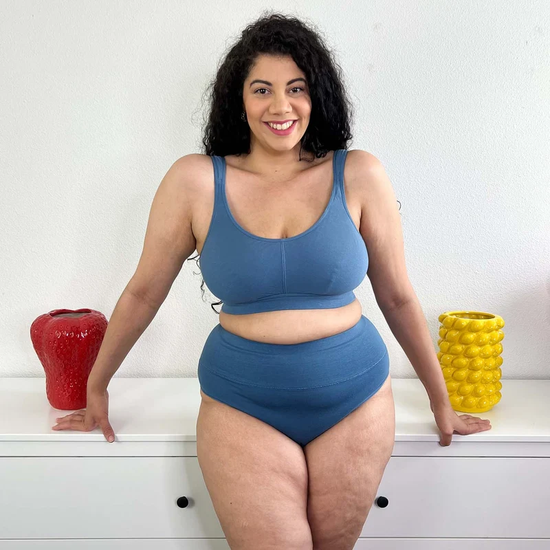 Comfort Cotton Bra - Denim
