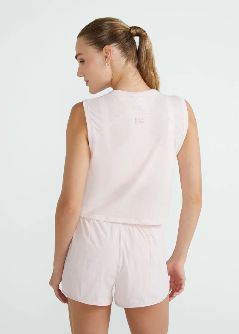 T-shirt Mulher Sem Manga Cropped